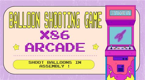 Balloon Shooting Game Project in Assembly language .